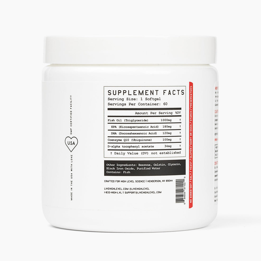 High Level Science Heart + Body + Mind Supplement