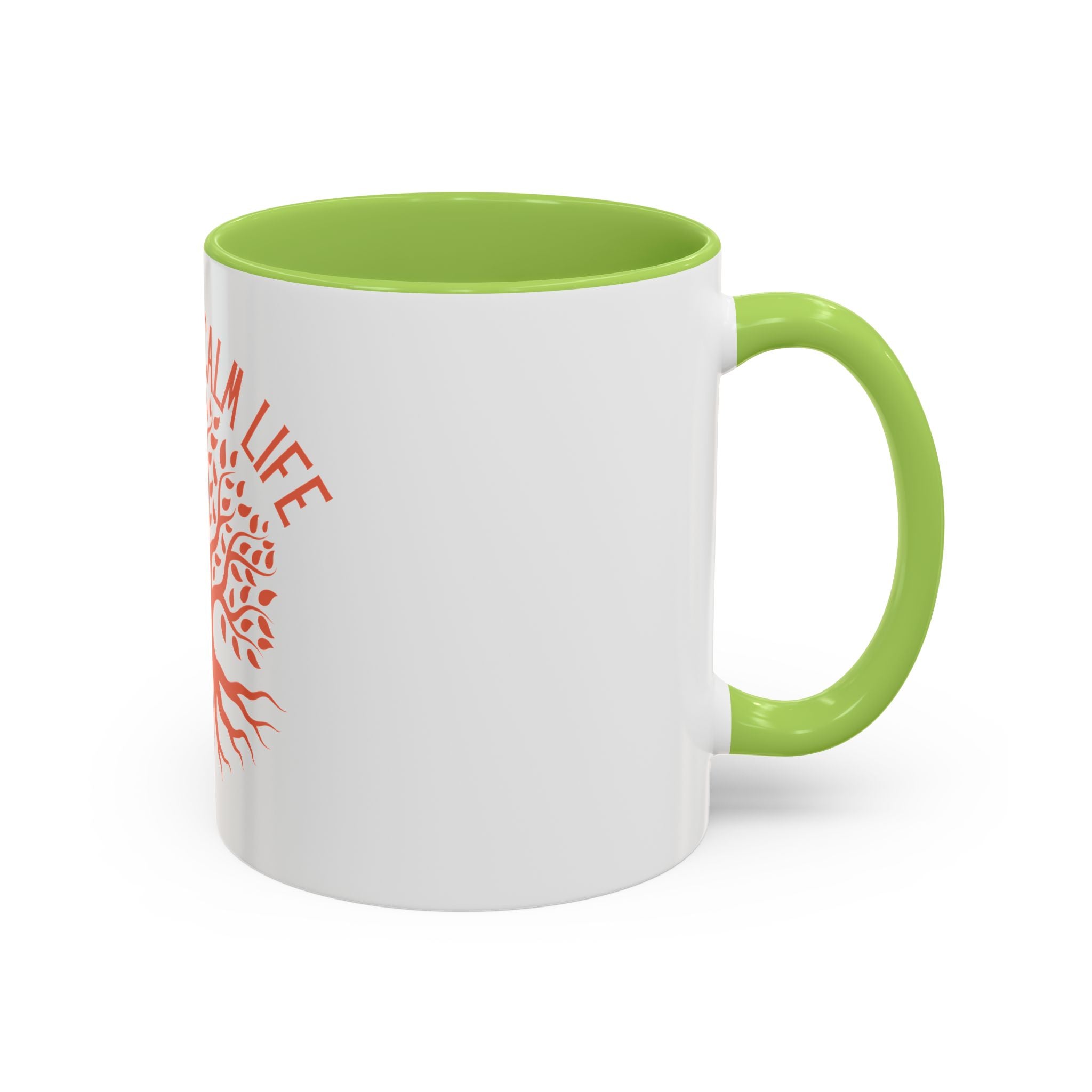Breathe Calm Life Coffee Mug — Tree of Life Inspirational Accent Mug (11/15 oz)