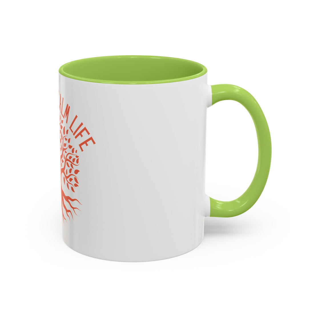 Breathe Calm Life Coffee Mug — Tree of Life Inspirational Accent Mug (11/15 oz)