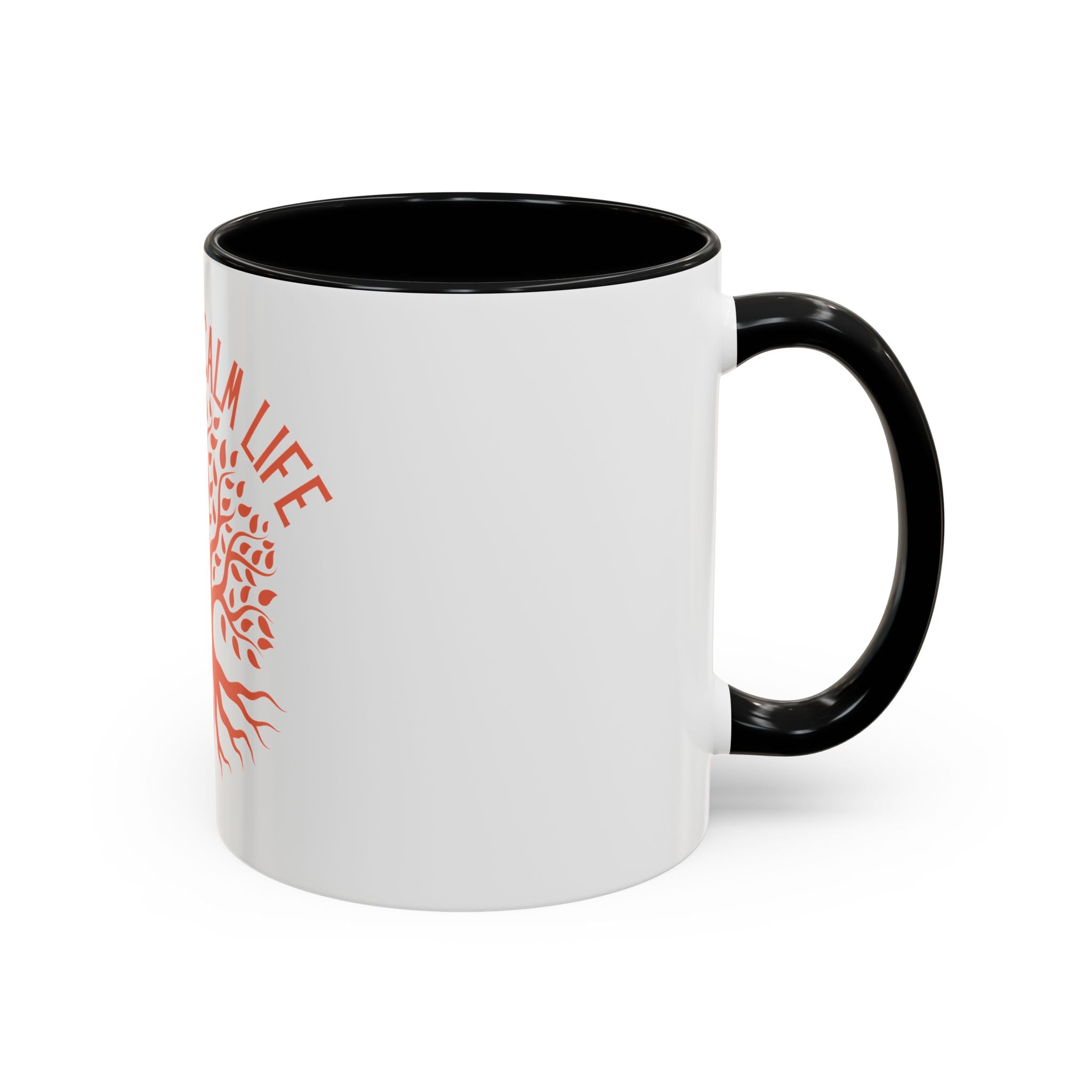 Breathe Calm Life Coffee Mug — Tree of Life Inspirational Accent Mug (11/15 oz)