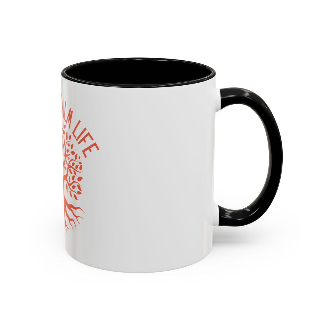Breathe Calm Life Coffee Mug — Tree of Life Inspirational Accent Mug (11/15 oz)