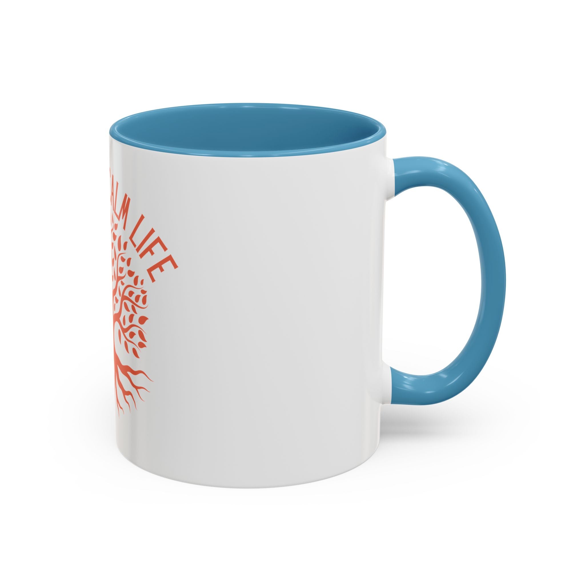 Breathe Calm Life Coffee Mug — Tree of Life Inspirational Accent Mug (11/15 oz)