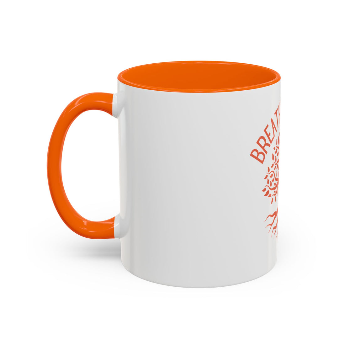 Breathe Calm Life Coffee Mug — Tree of Life Inspirational Accent Mug (11/15 oz)