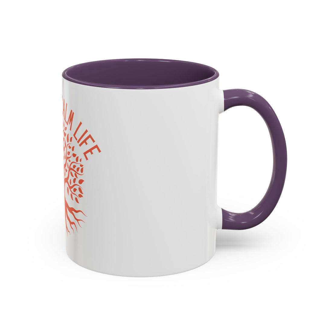 Breathe Calm Life Coffee Mug — Tree of Life Inspirational Accent Mug (11/15 oz)