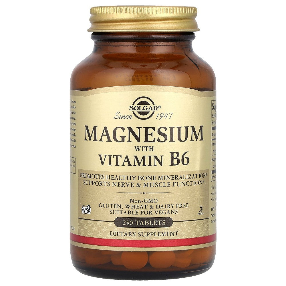 Solgar Magnesium With Vitamin B6- 250 Tablets