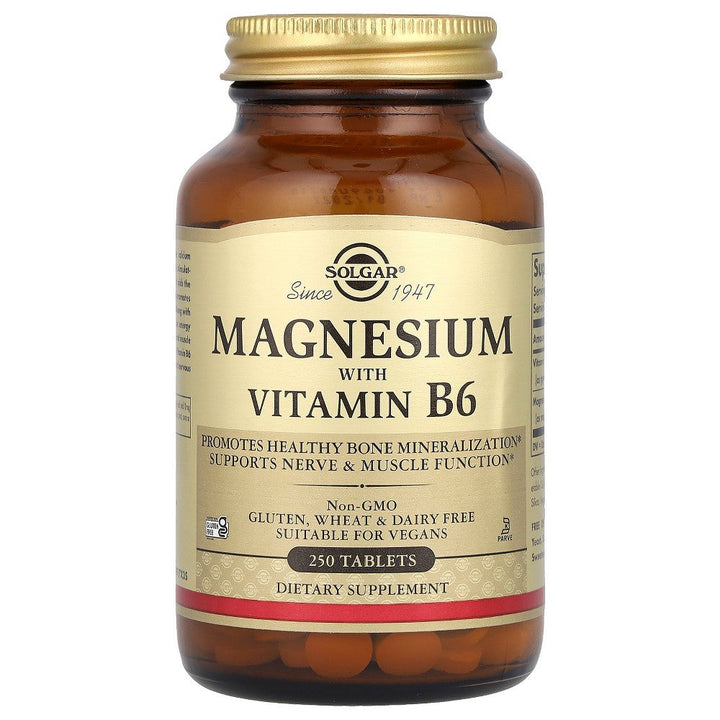 Solgar Magnesium With Vitamin B6- 250 Tablets
