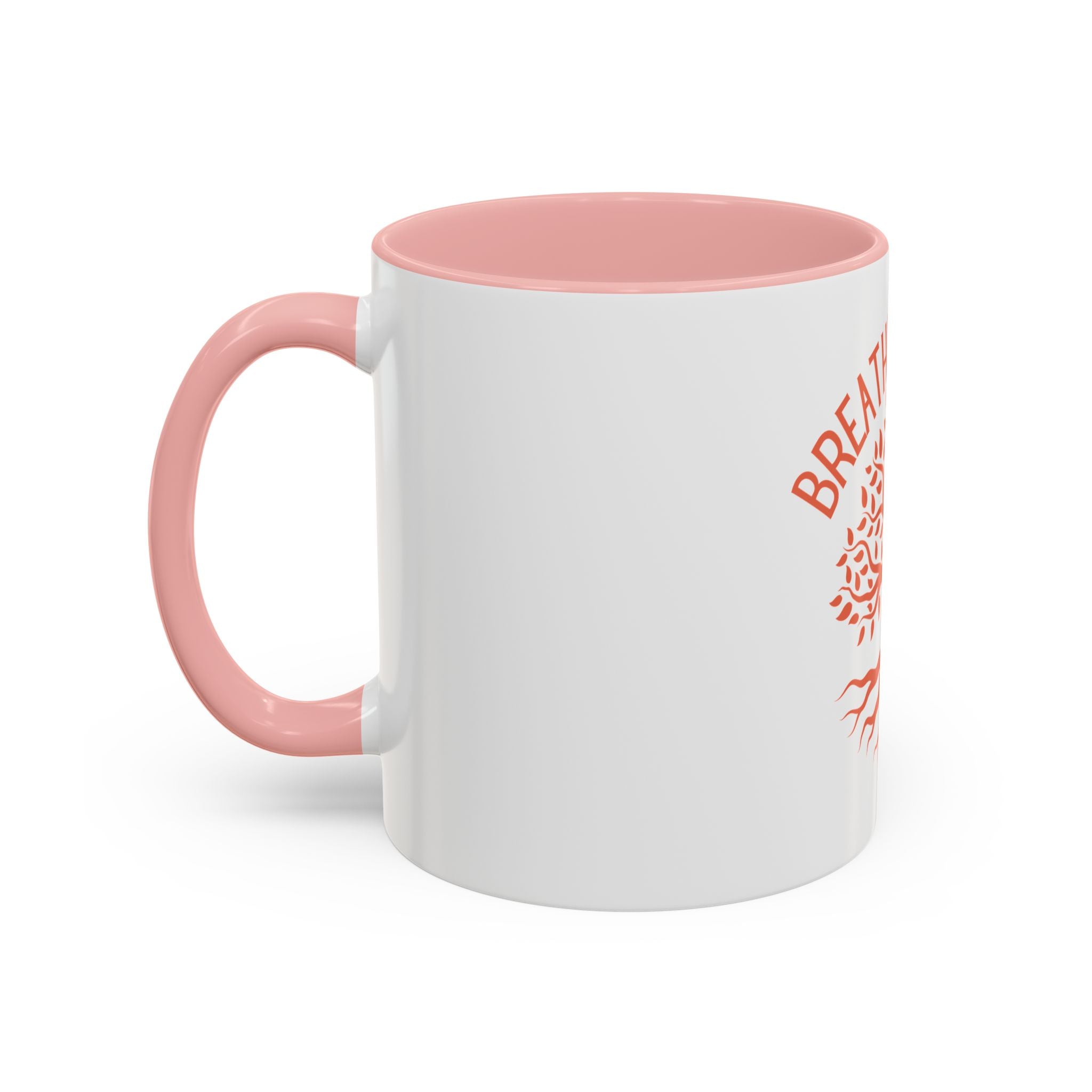Breathe Calm Life Coffee Mug — Tree of Life Inspirational Accent Mug (11/15 oz)