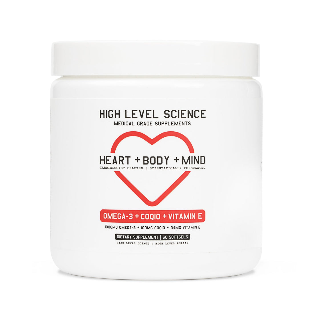 High Level Science Heart + Body + Mind Supplement