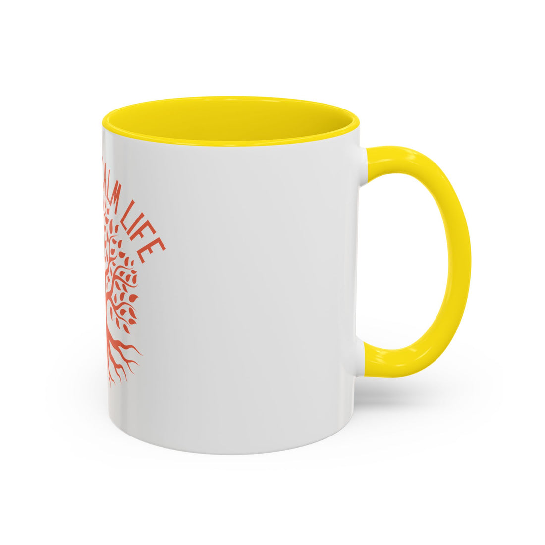 Breathe Calm Life Coffee Mug — Tree of Life Inspirational Accent Mug (11/15 oz)