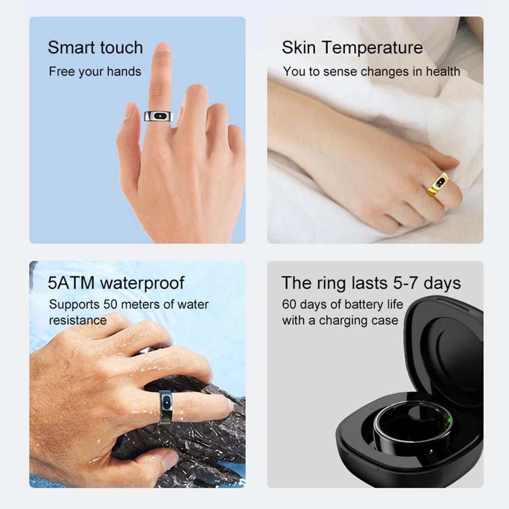 R08 Smart Ring Health & Sleep Tracker