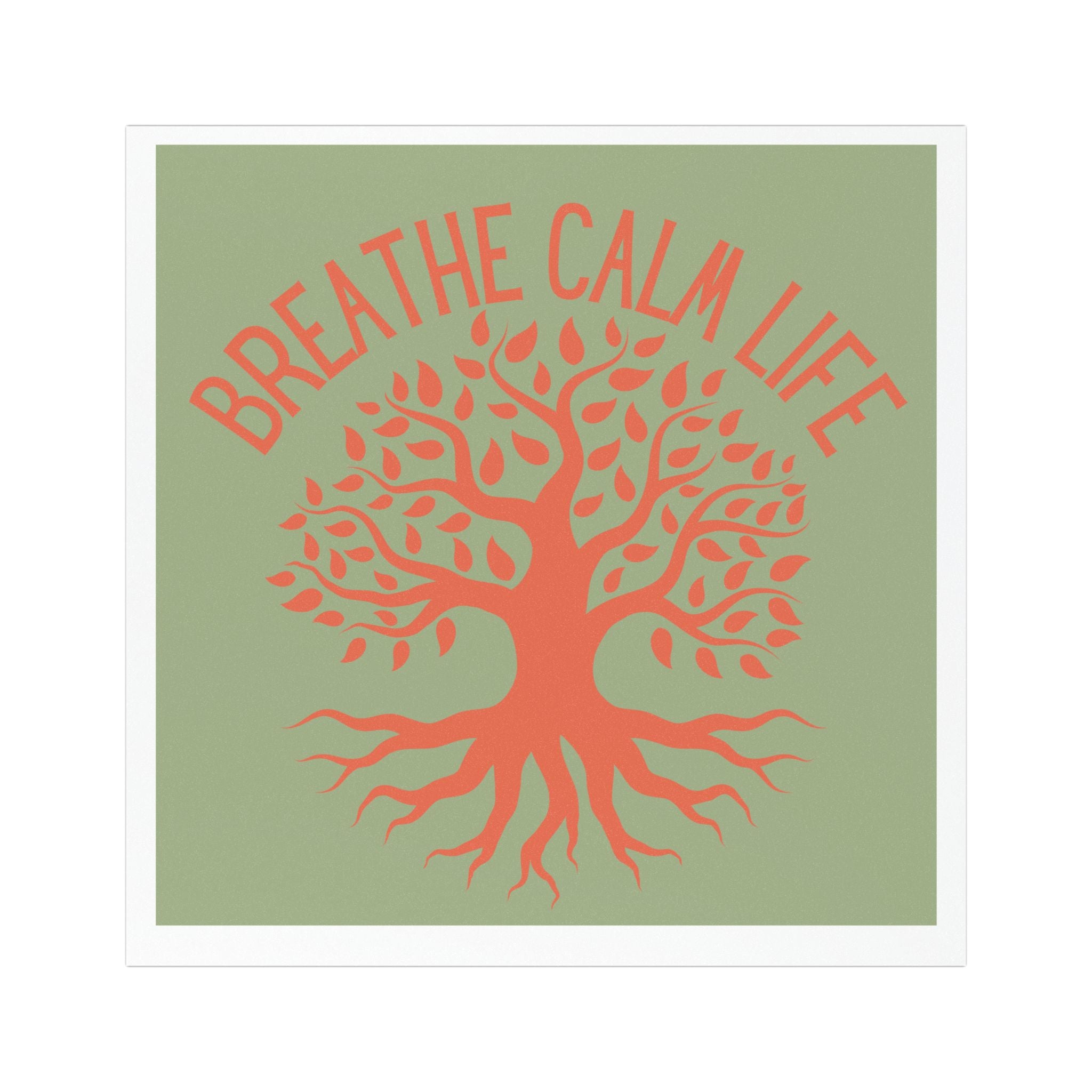 Breathe Calm Life Car Magnet — Tree of Life Wellness Décor