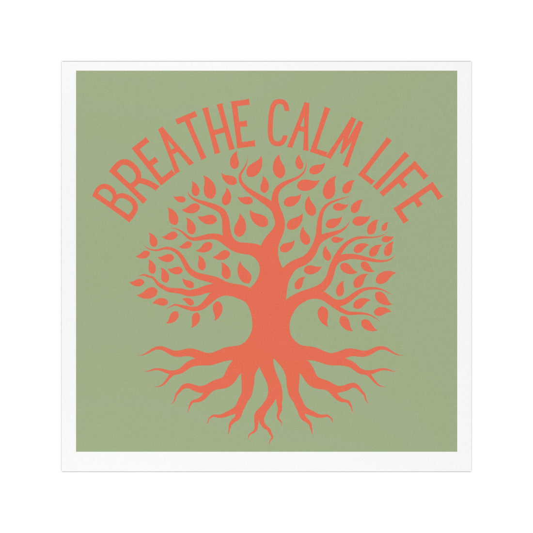 Breathe Calm Life Car Magnet — Tree of Life Wellness Décor