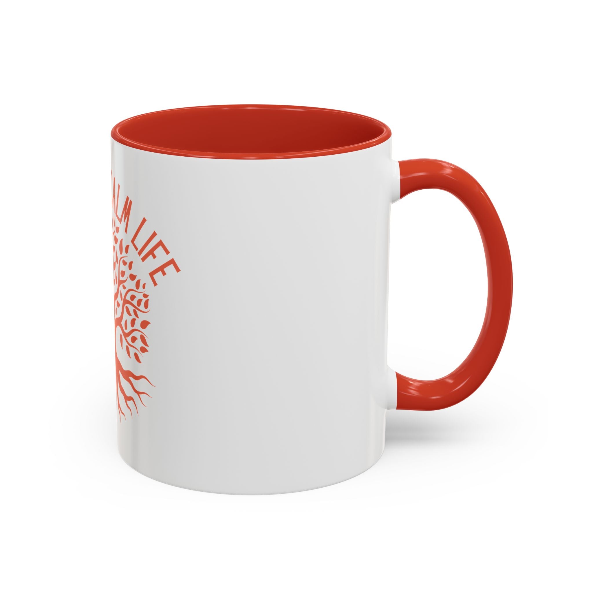 Breathe Calm Life Coffee Mug — Tree of Life Inspirational Accent Mug (11/15 oz)