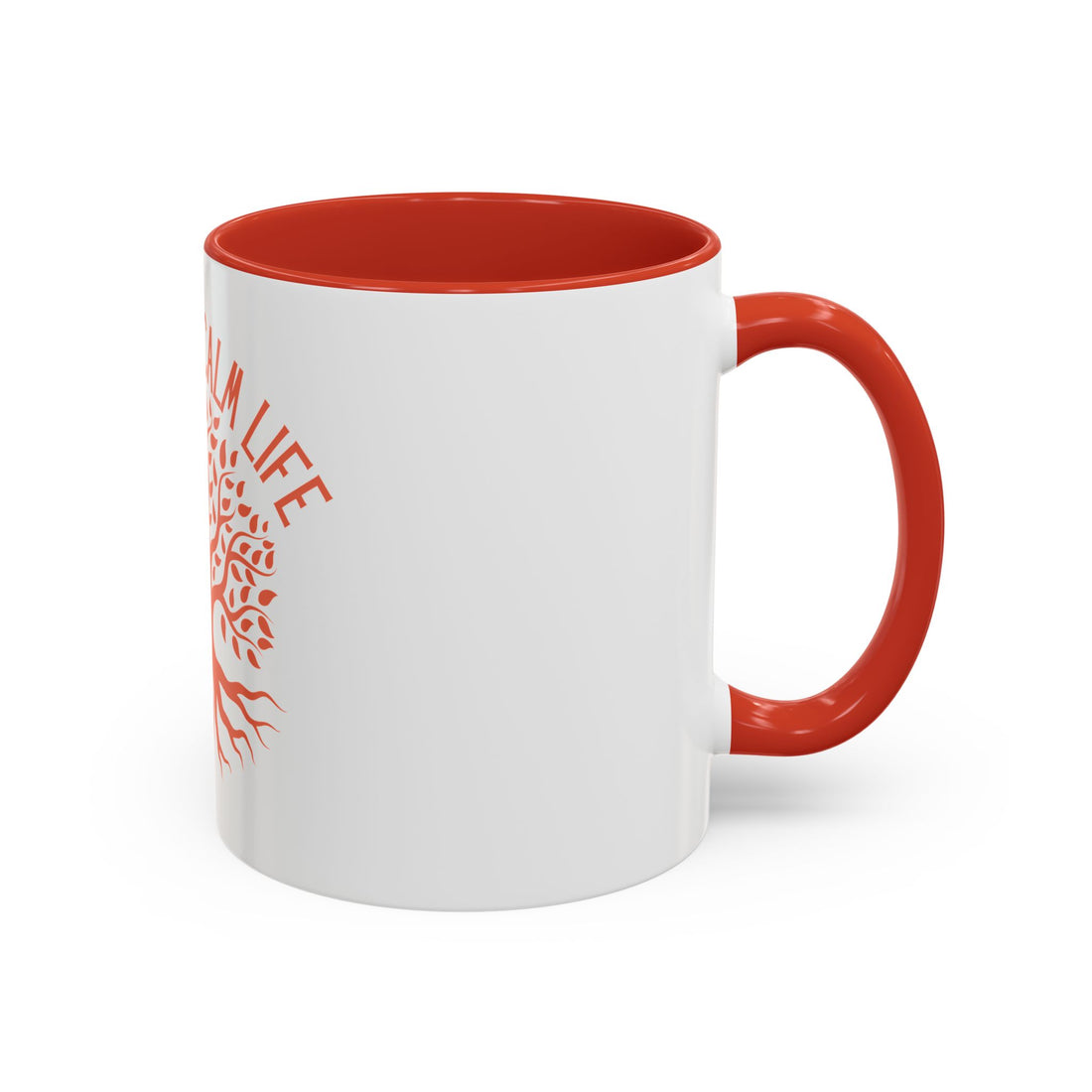 Breathe Calm Life Coffee Mug — Tree of Life Inspirational Accent Mug (11/15 oz)