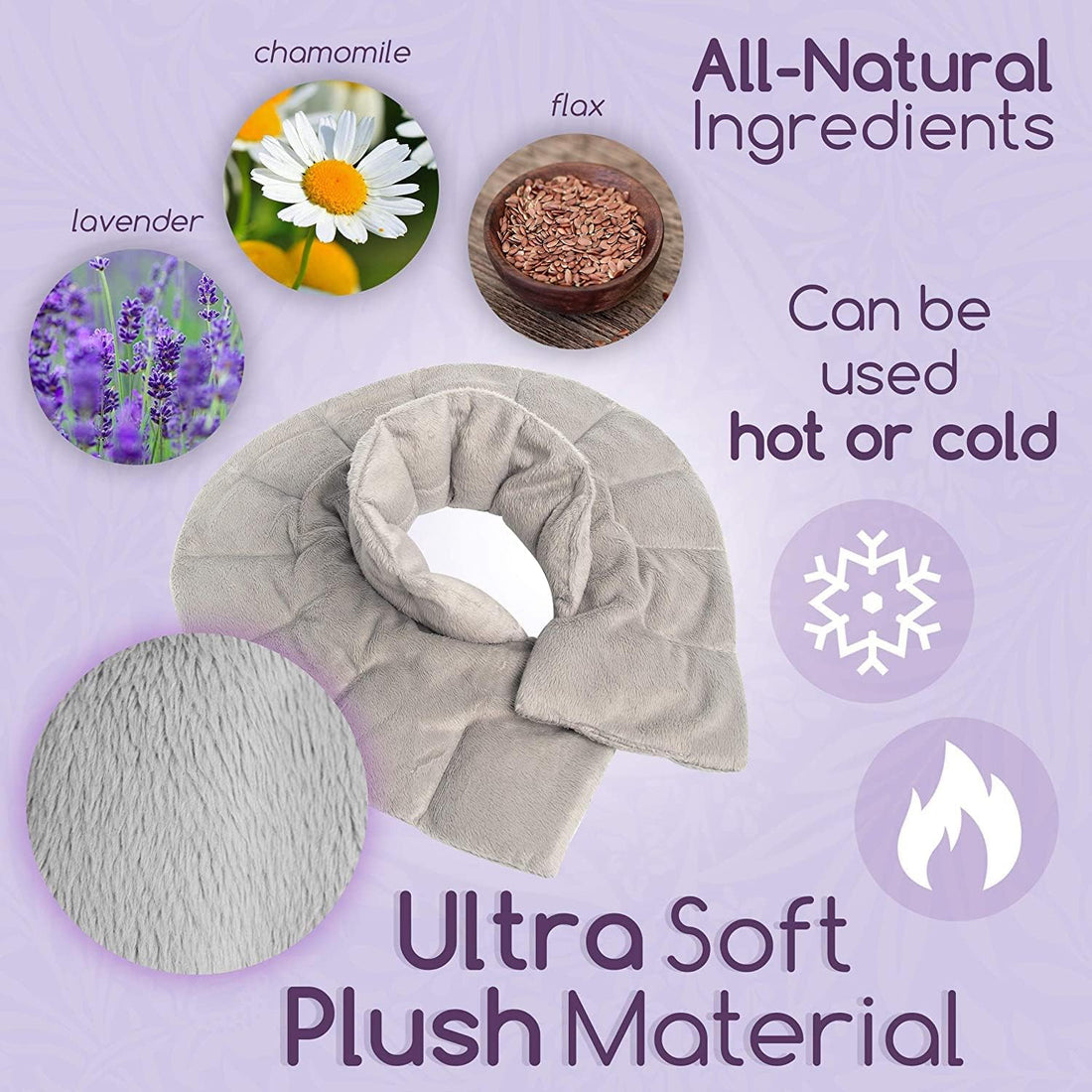 Soothing Herbal Neck & Shoulder Wrap – Hot/Cold Aromatherapy