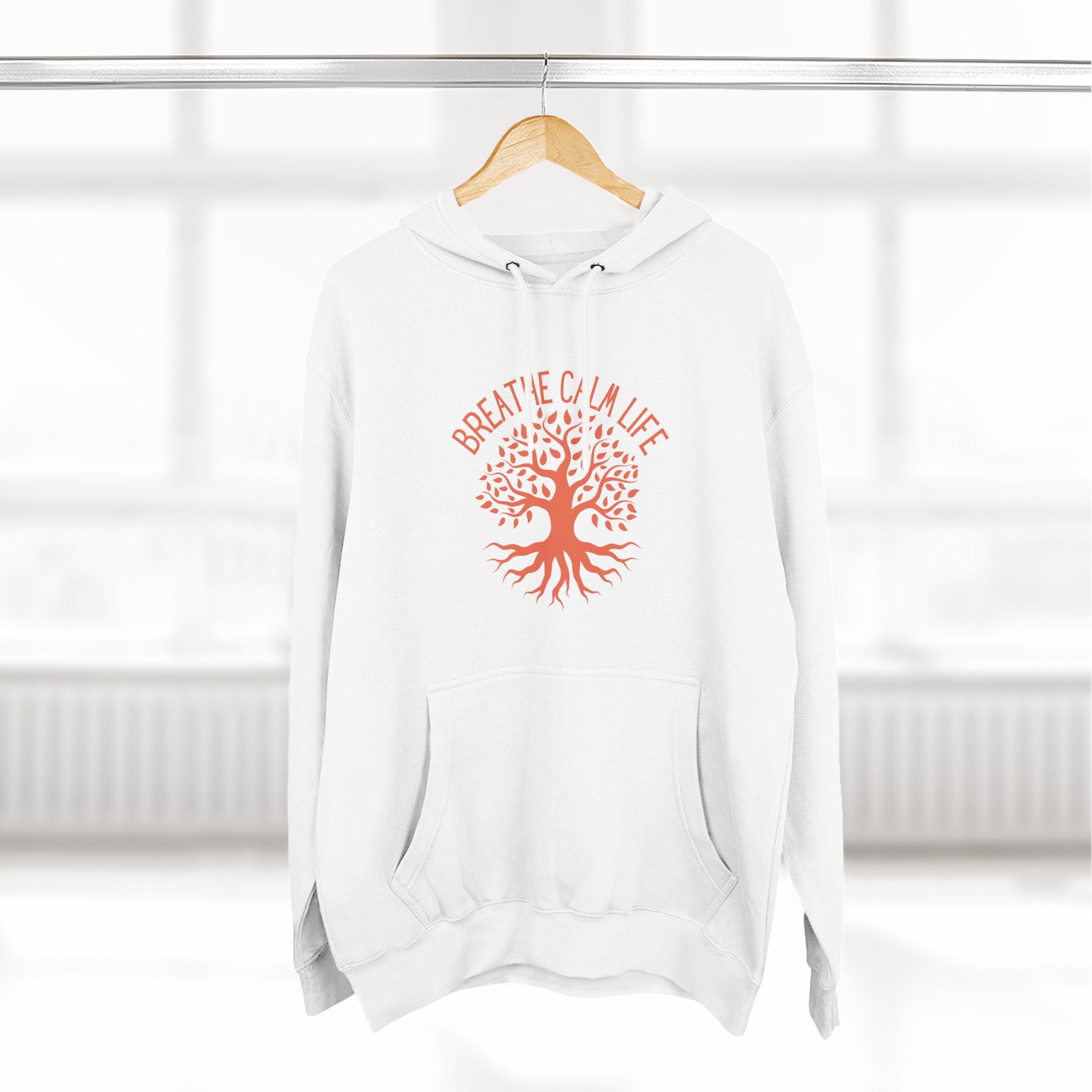Breathe & Calm Life Hoodie — Sunburst Tree Wellness Pullover