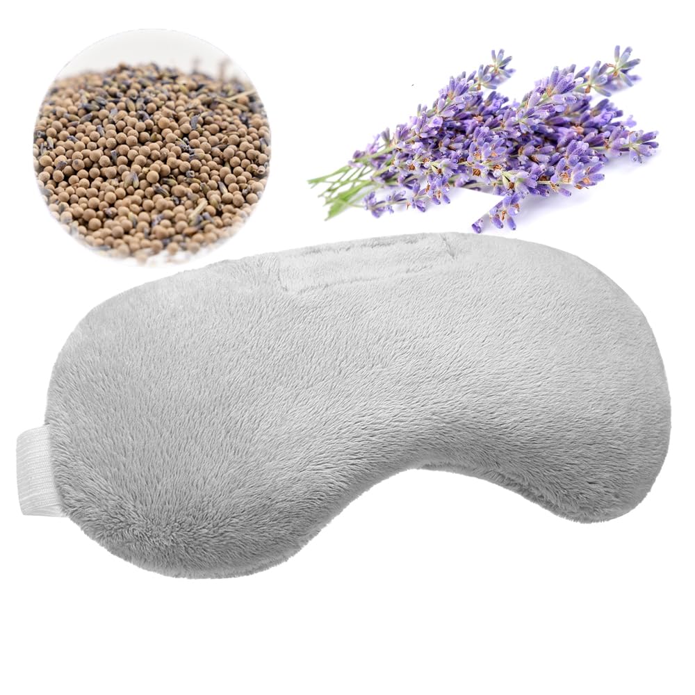 Lavender Weighted Sleep Mask | Heated Aromatherapy Eye Pillow
