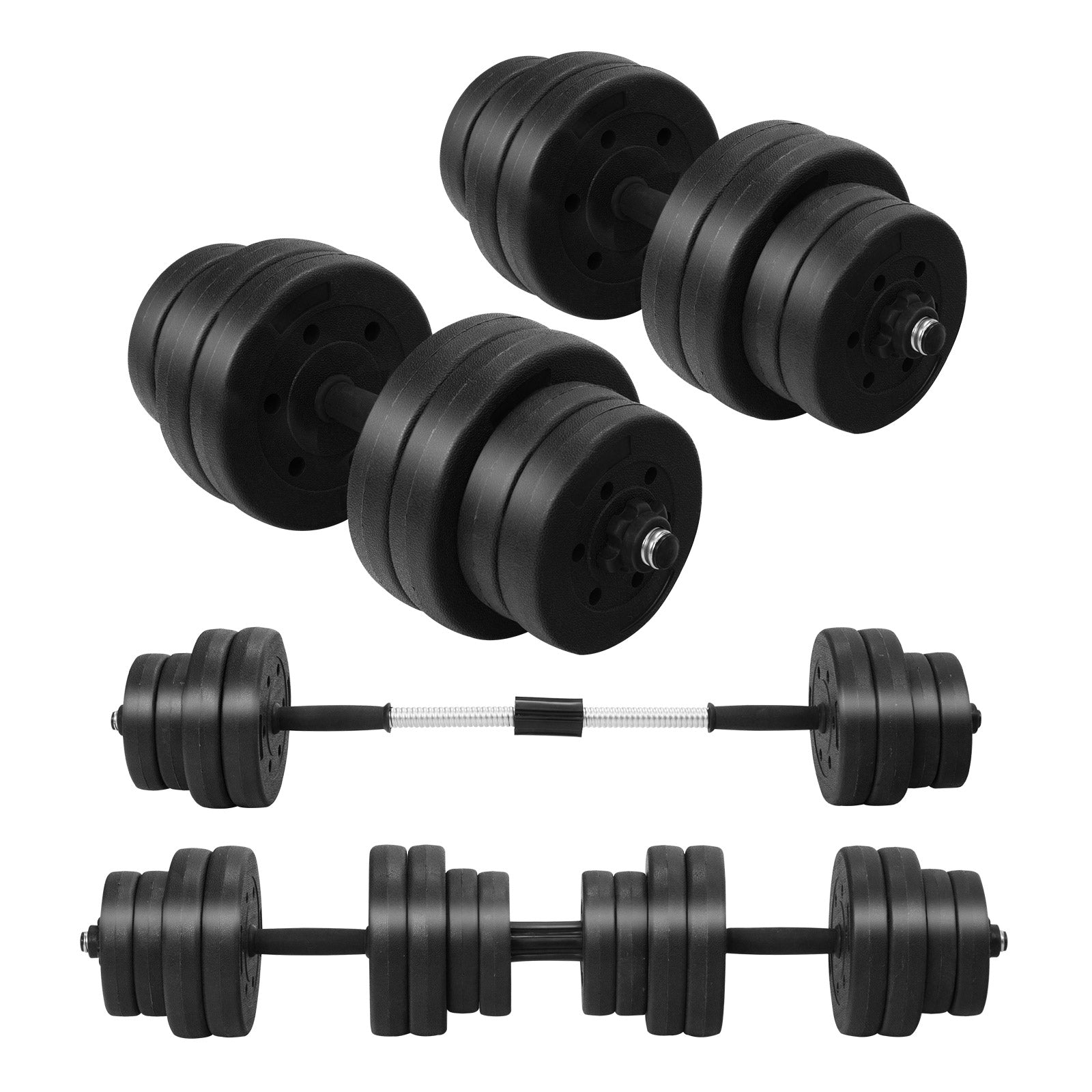 66 LBS Adjustable Dumbbells with Connectors
