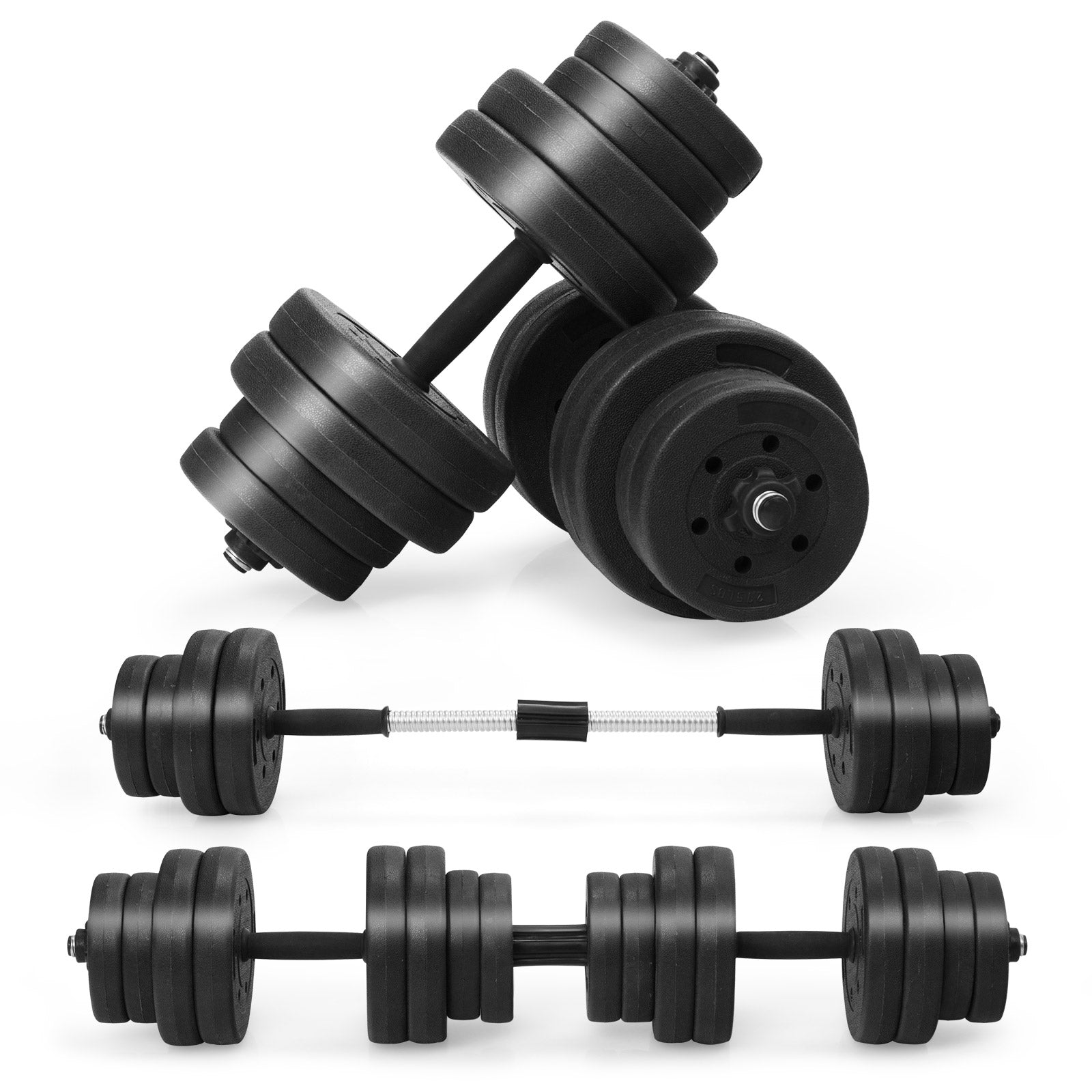66 LBS Adjustable Dumbbells with Connectors