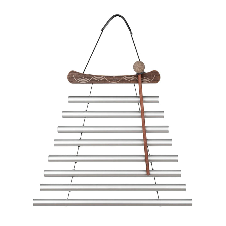 24" Meditation Flow Chime, 432 Hz, 8 Notes, C# Minor, Silver