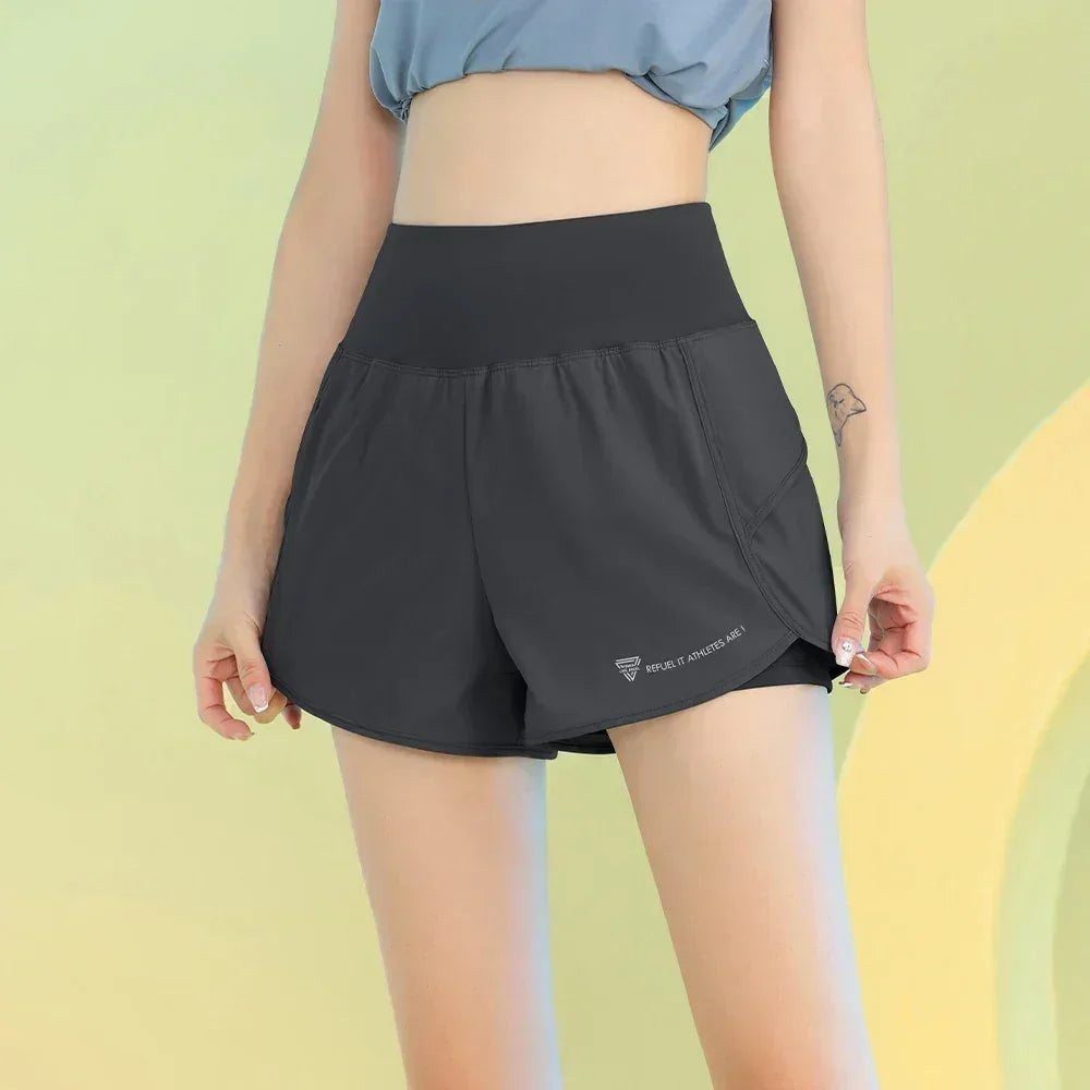 PHIGEER Women's Yoga Shorts with Pocket