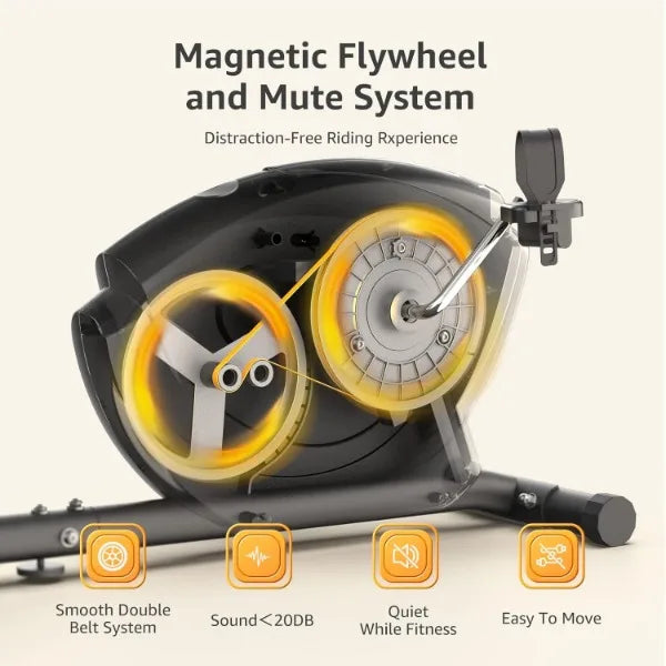 Recumbent Magnetic Exercise Bike for Home
