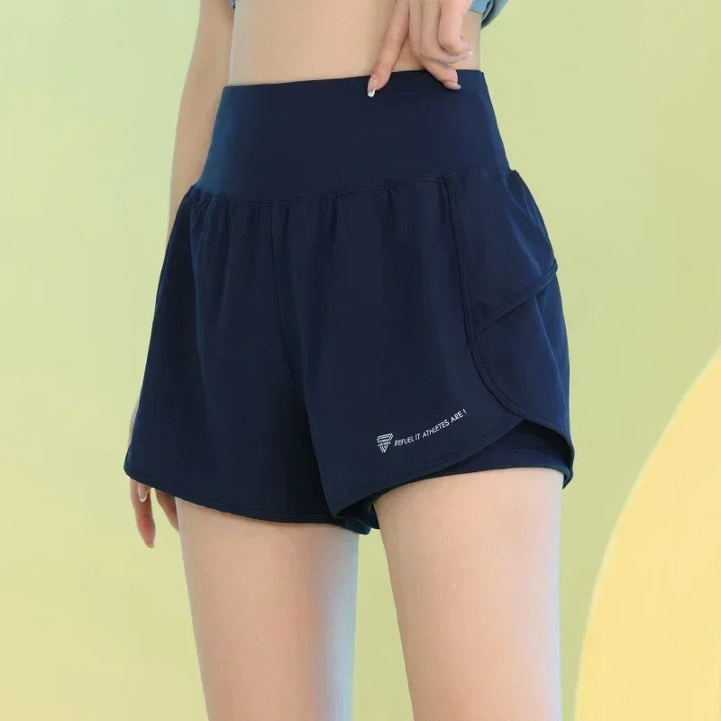 PHIGEER Women's Yoga Shorts with Pocket