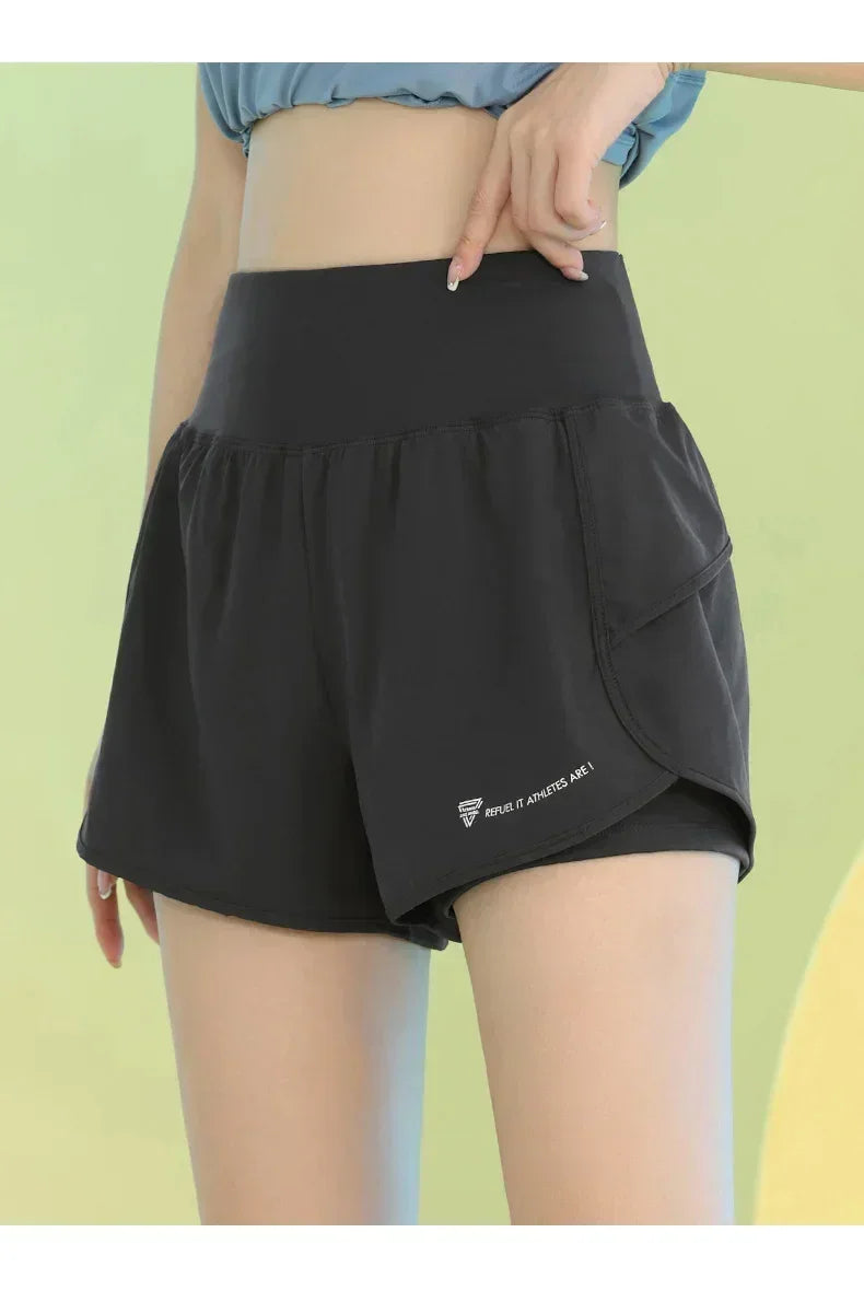 PHIGEER Women's Yoga Shorts with Pocket