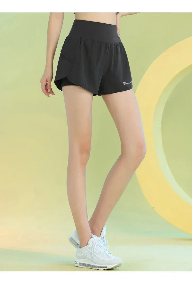 PHIGEER Women's Yoga Shorts with Pocket