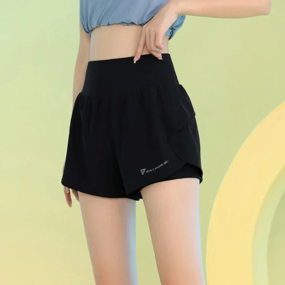 PHIGEER Women's Yoga Shorts with Pocket