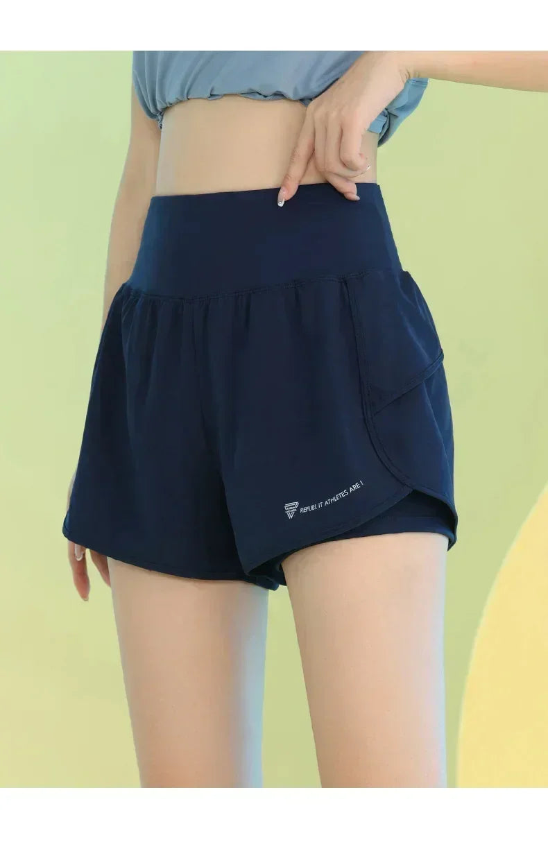 PHIGEER Women's Yoga Shorts with Pocket