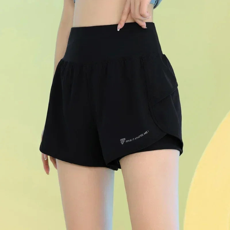 PHIGEER Women's Yoga Shorts with Pocket