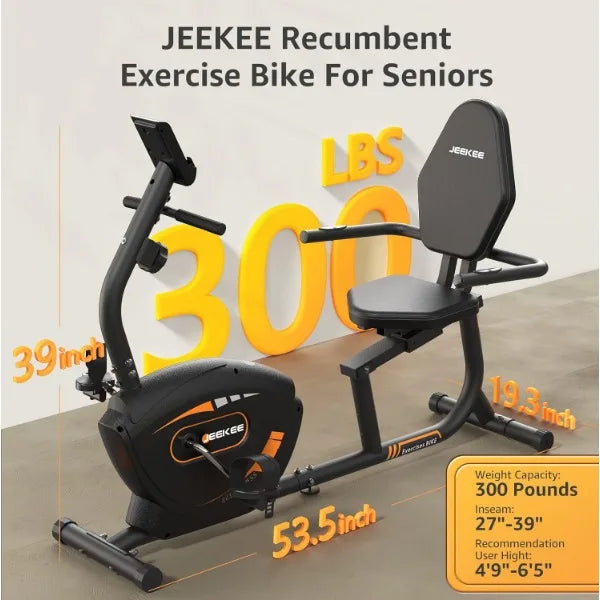 Recumbent Magnetic Exercise Bike for Home