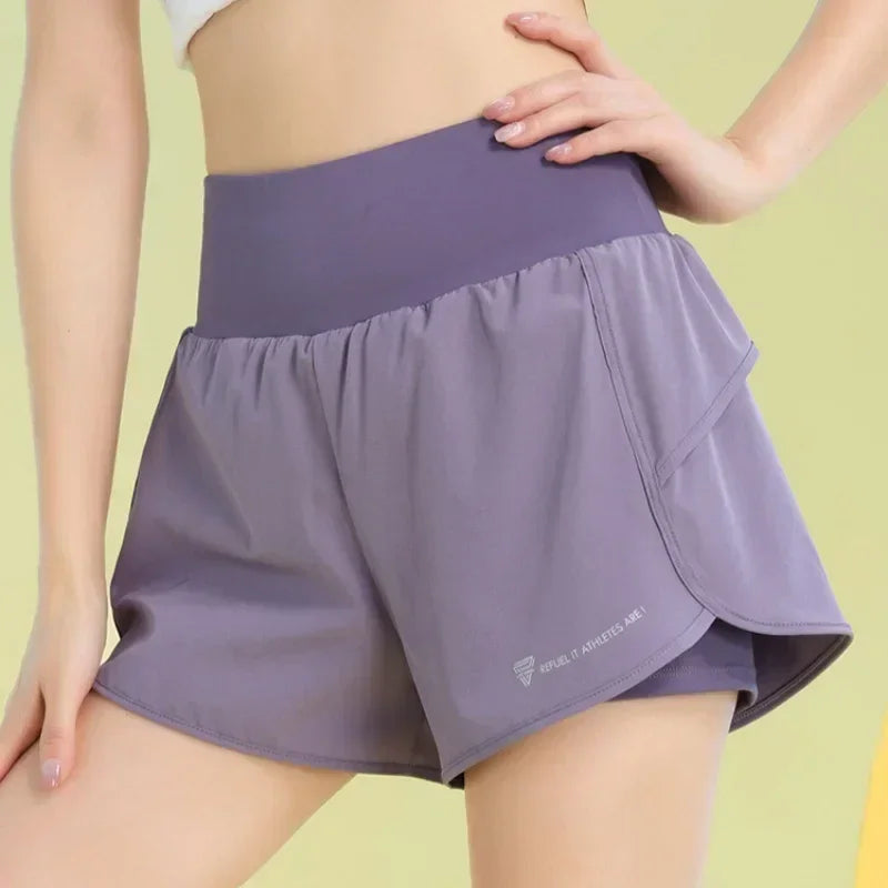 PHIGEER Women's Yoga Shorts with Pocket