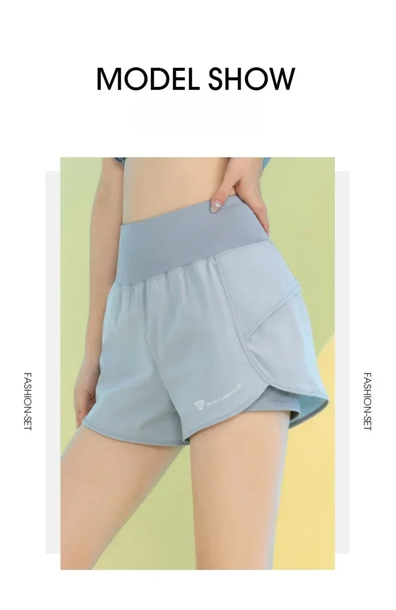 PHIGEER Women's Yoga Shorts with Pocket