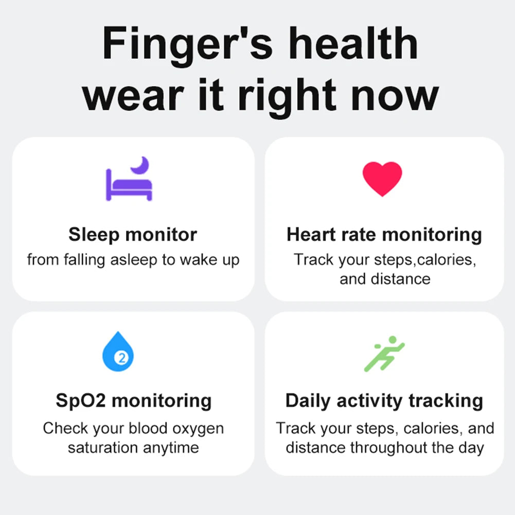 R08 Smart Ring Health & Sleep Tracker