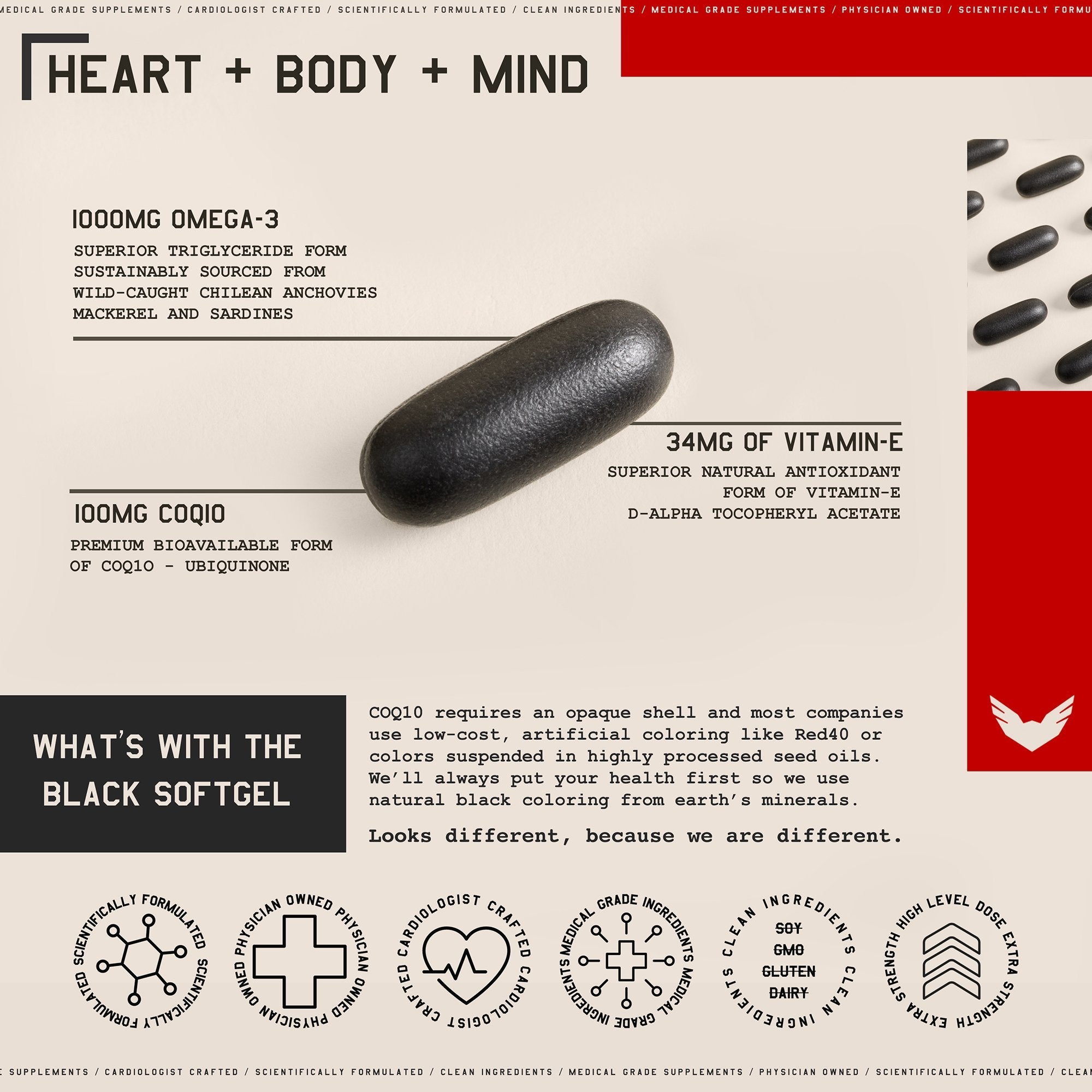 High Level Science Heart + Body + Mind Supplement