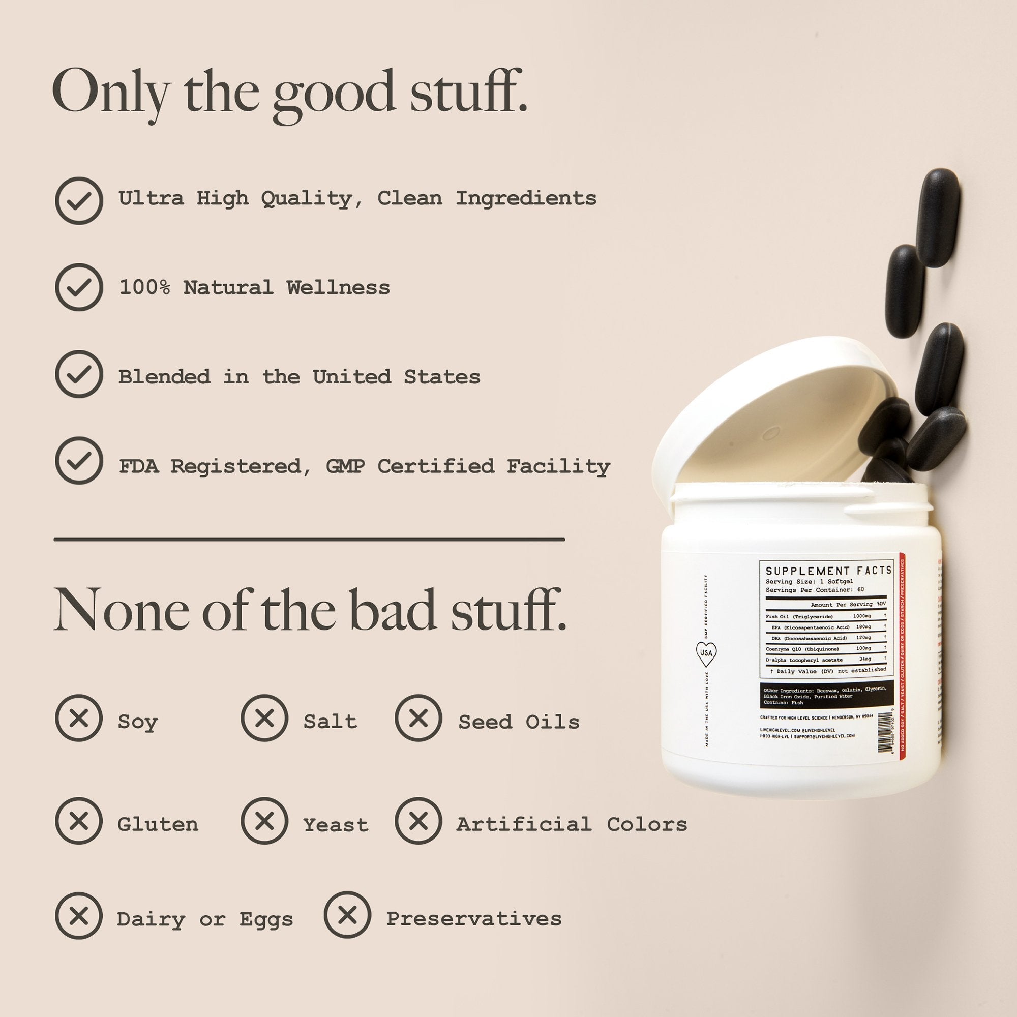 High Level Science Heart + Body + Mind Supplement